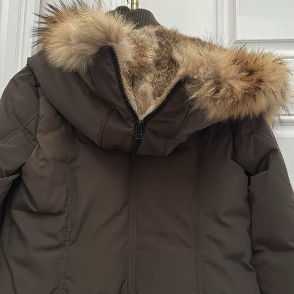 Rudsak Atelier Noir Down Parka Jacket with natural fur, size S, great condition - Picture 6 of 9